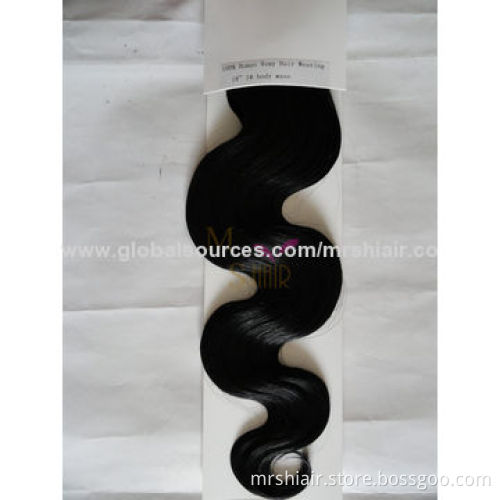 18-inch Color 1# Human Remy Hair Weaving